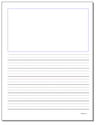 Free, printable lined writing paper for kids. 21 Awesome Blank Handwriting Worksheets Jaimie Bleck