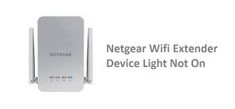 netgear wifi extender device light not