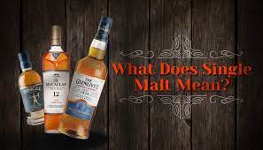 what does single malt mean whisky ride