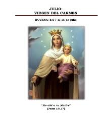 Folleto Novena Virgen Del Carmen | PDF | María, madre de Jesús | orador del Señor