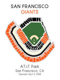 San Francisco Giants Att Park Mlb Stadium Map Ballpark Map