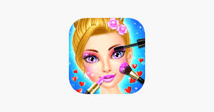 valentine beauty salon game on the app