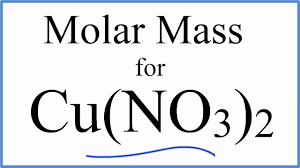 molar m molecular weight of cu no3