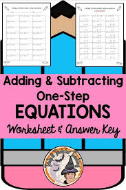 step equations worksheet and answer key