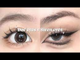 doe eyes vs siren eyes make up tutorial