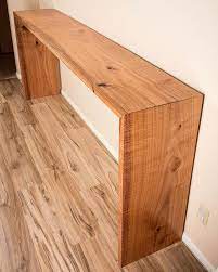 Custom 7ft Waterfall Console Table Made