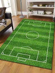 1pc football field pattern rug fabric