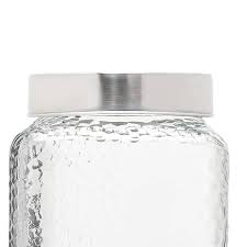 Square Glass Jars Canisters Set
