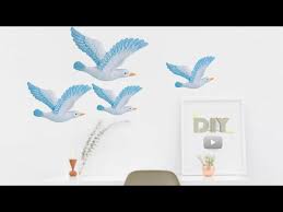 How To Make Flying Birds Wall Decor