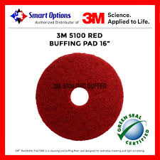 3m red buffing floor pad 5100 16inches