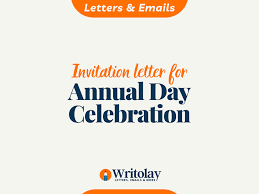 letter of invitation for annual day