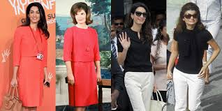 Jackie kennedy was a certified style icon even before she officially took on the role of first lady, inspiring countless copycats and setting major trends every time she stepped out in a new. Amal Clooney And Jackie Kennedy Style Fashion Similarities