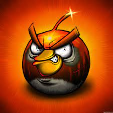 Angry Birds Bomb Bird After Battle iPad Background by Scooterek
