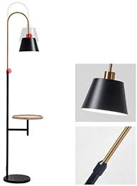 Reading & pharmacy floor lamps. Floor Lamps For Reading Standing Floor Lamp And Table Shelf Arc Metal Pole Lamp Hanging Shade Adjustable Nickel Standing Reading Light With Marble Base For Living Room Couch Buy Online At Best