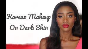 korean makeup on dark skin transform