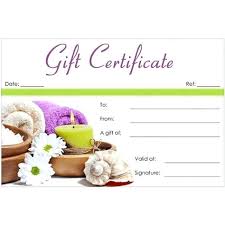 Online Gift Certificate Template
