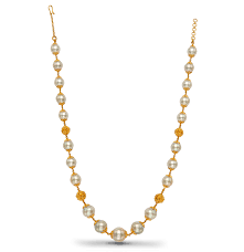 beautiful south sea pearl gold necklace