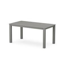 Polywood Studio Parsons 34 X 64 Dining Table Black