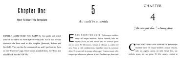 Free Book Design Templates And Tutorials For Formatting In Ms Word