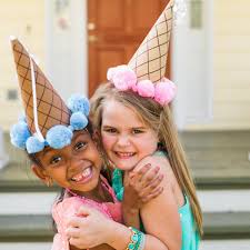 how to make ice cream cone party hats