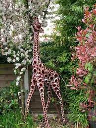 8ft Metal Giraffe Outdoor Garden Safari