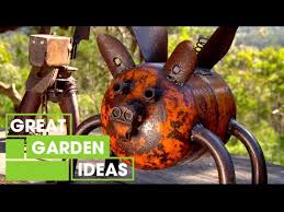 Recycled Metal Garden Art Gardening
