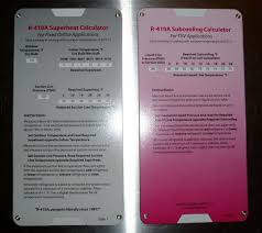 R 410a Superheat Subcooling Calculator Charging Chart N