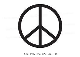 Peace Sign Peace Silhouette Graphic By Redcreations Creative Fabrica