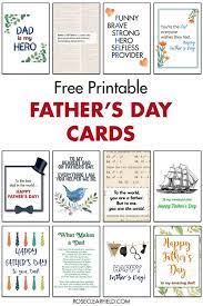 He treats not only your child with love and respect, but also does everything he can to do right by your grandchildren. Free Printable Father S Day Cards Rose Clearfield