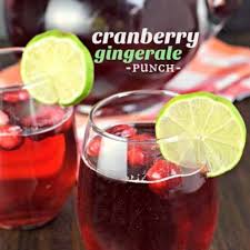 cranberry ginger ale punch shugary sweets