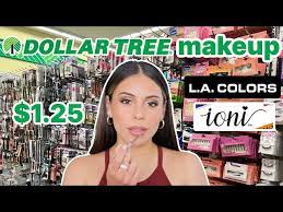 full face trying new dollar tree makeup