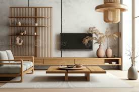 modern an style living room