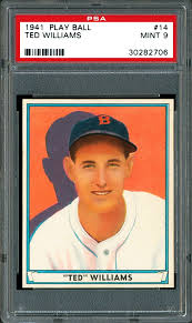 These cards are stunning and are also worth a lot of money. 1941 Play Ball Ted Williams Psa Cardfacts