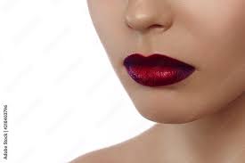 make up dark red lipstick y lips