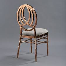 rose gold phoenix chair with steel