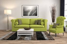 living room with a green couch decor tips