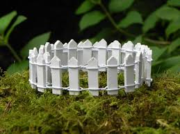Fairy Garden Fence Edging White Picket