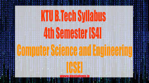 S4 Syllabus Computer Science And Engineering Cse Ktu