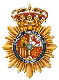 Resultado de imagen de enseña de la policia nacional españa