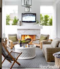 Outdoor Fireplace And Tv Contemporary