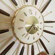 Vintage Lux Atomic Starburst Wall Clock