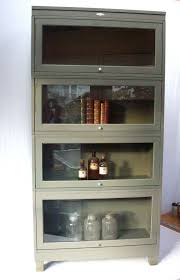 Bust Of Simple Metal Barrister Bookcase