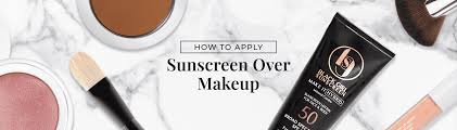 how to reapply sunscreen over makeup