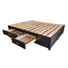 king storage bed base with drawers