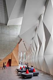 Advances in materials and design continue to expand the architect's play book with buildings that. Impactful Entry Space Roberto Cantoral Cultural Center Interior Architecture Design Origami Architecture Architecture Design