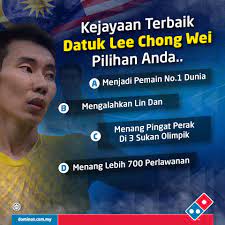 Unless you want to call him by his granted title, which is dato' lee chong wei. Terima Kasih Datuk Lee Chong Domino S Pizza Malaysia Facebook