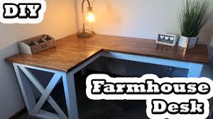 diy l shaped farmhouse desk you