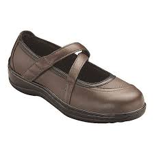 Womens Orthofeet Celina Size 115 Xw Brown Leather