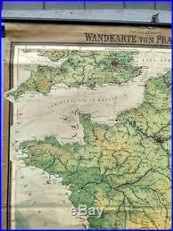 Antique Map France Hanging