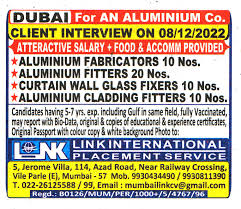 Jobs In Dubai Aluminium Fabricators